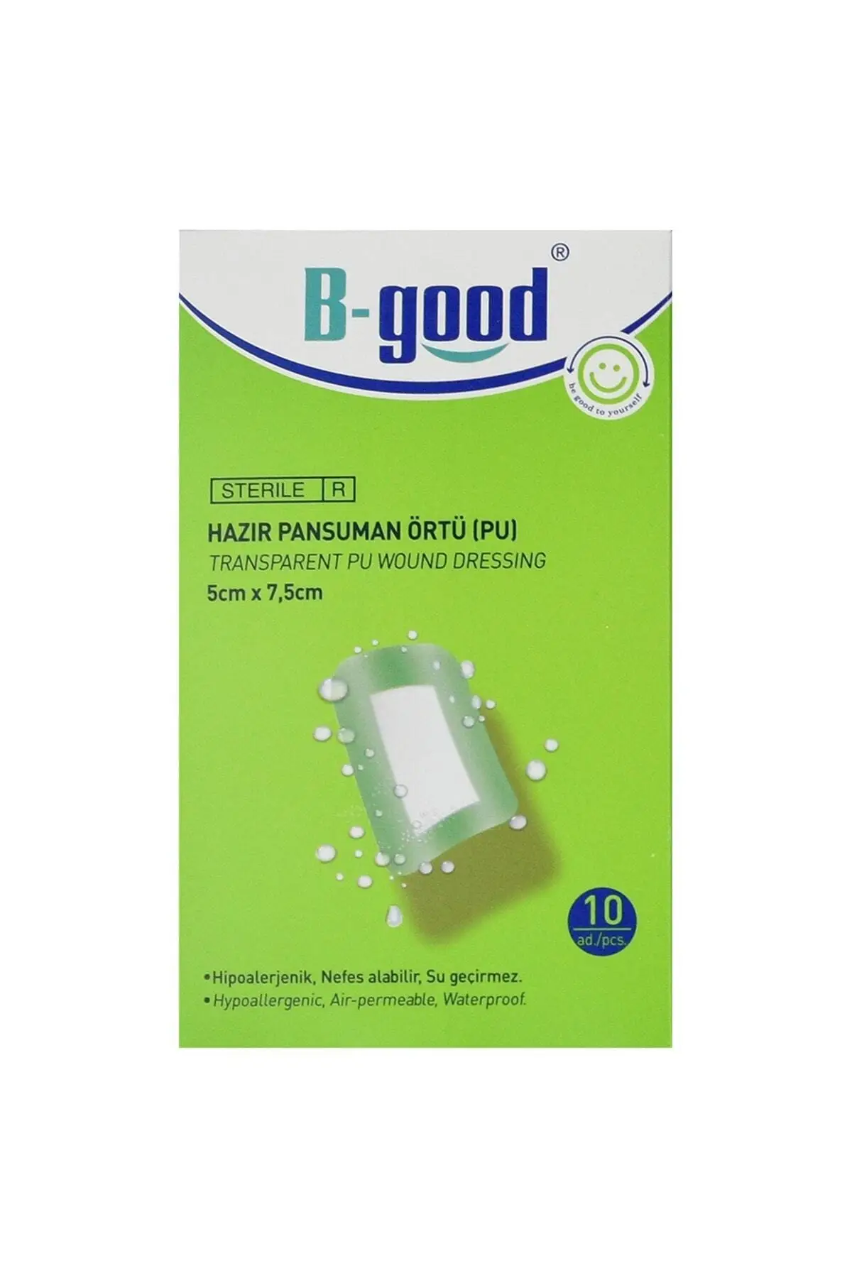 B-GOOD Hazır Pansuman Ortu 5x7,5 Cm 10'lu