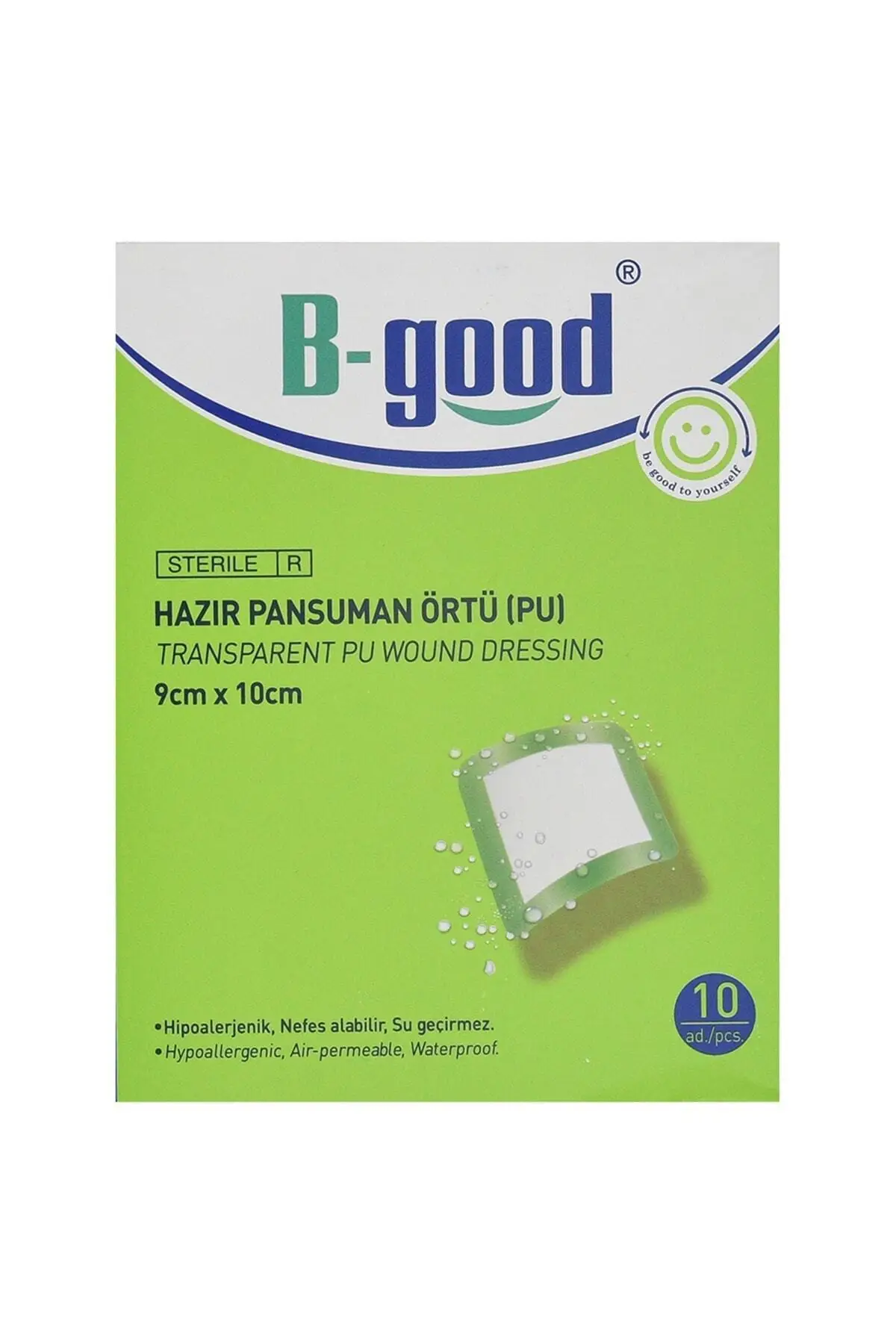 B-GOOD Hazır Pansuman Ortu 9cmx10cm 10'lu