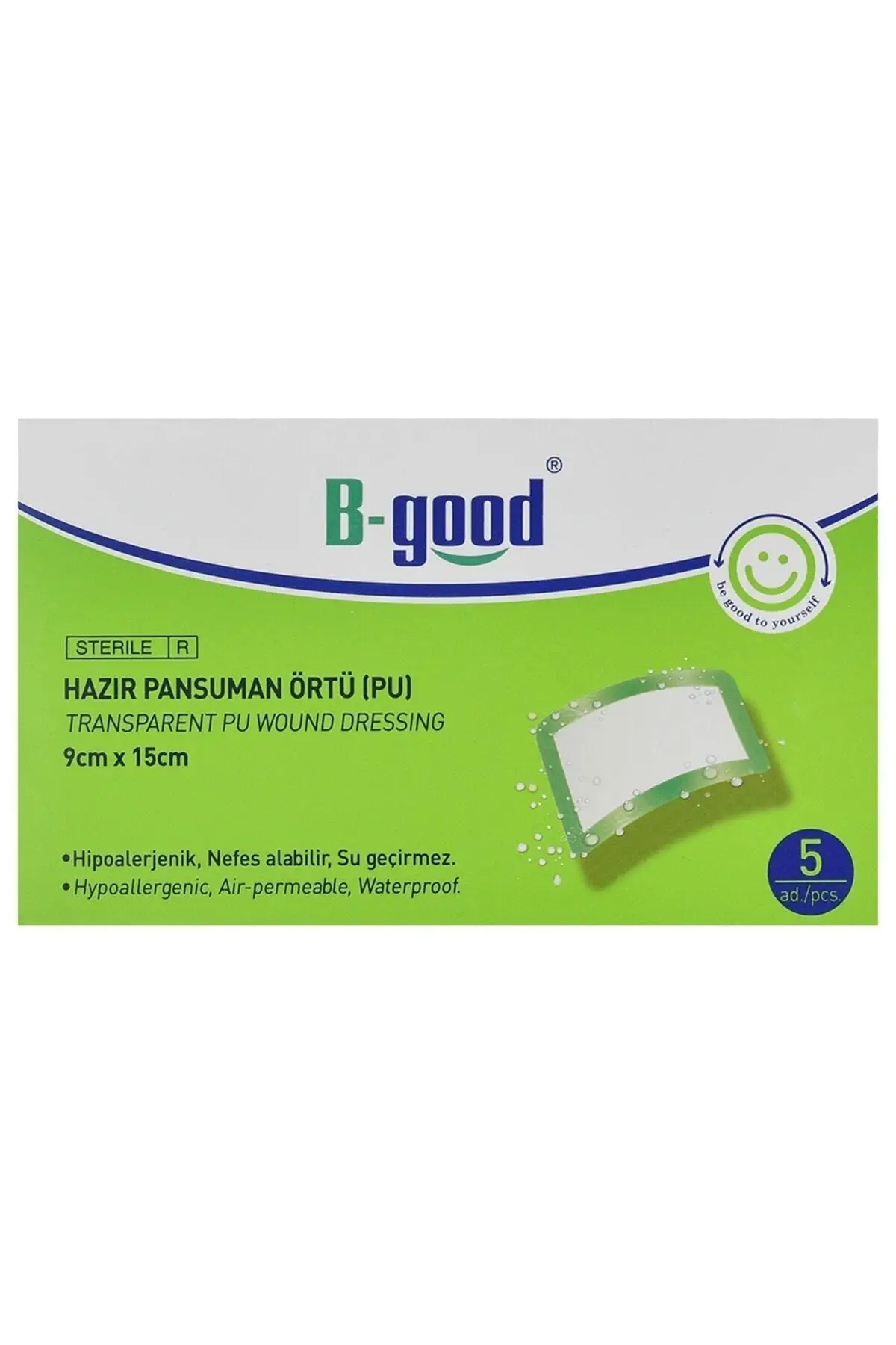 B-GOOD Hazır Pansuman Ortu 9cmx15cm 5'lı