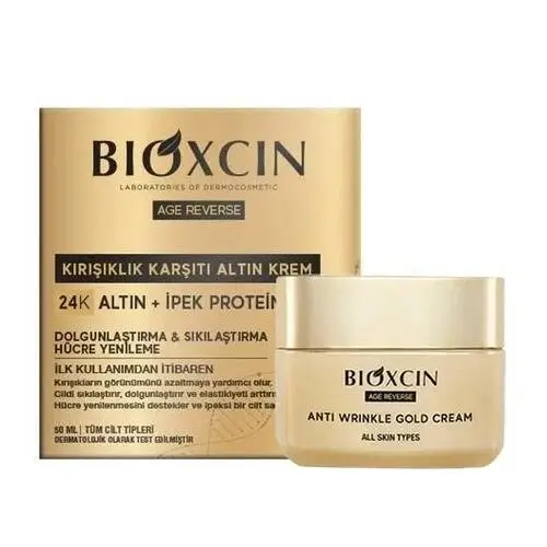 Bioxcin Age Reverse Kırışıklık Karşıtı Altın Krem 50 ML - 24K Altın, İpek Proteini, Hücre Yenileme