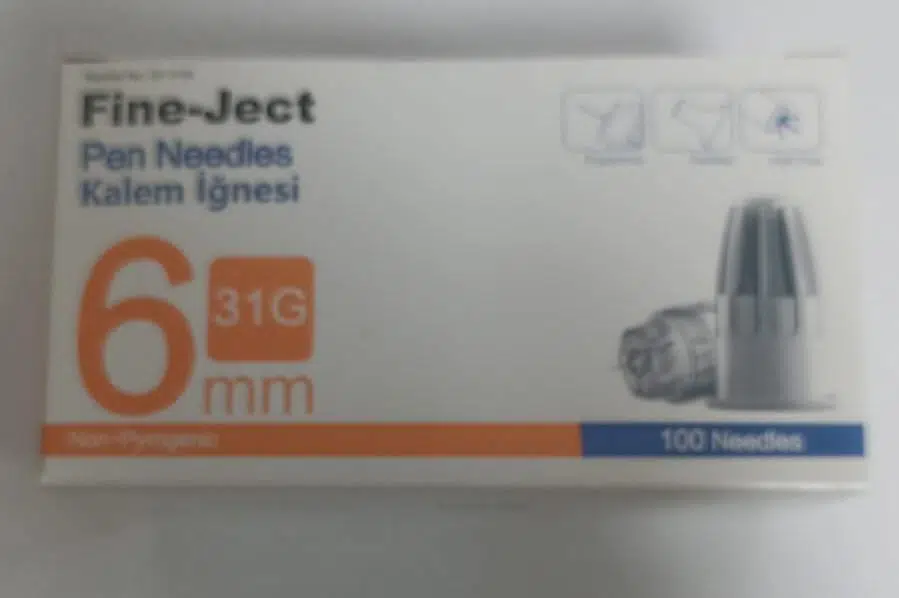 Fine Ject Kalem İğnesi 6mm 31G 100 Needles