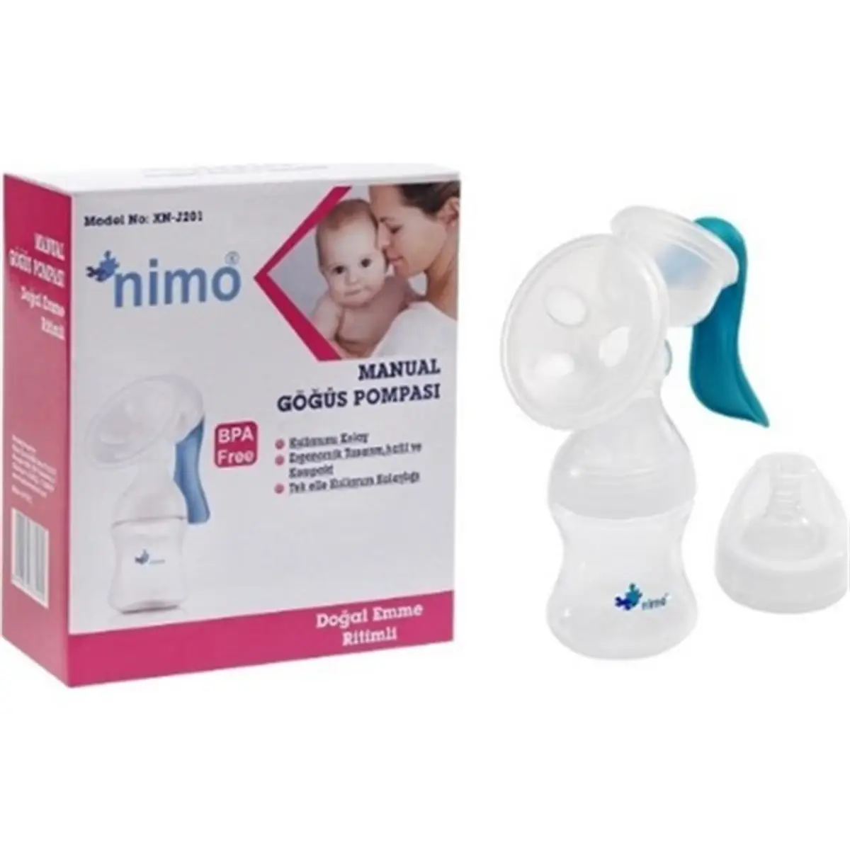 Nimo Manuel Süt Pompası Doğal Emme Ritimli