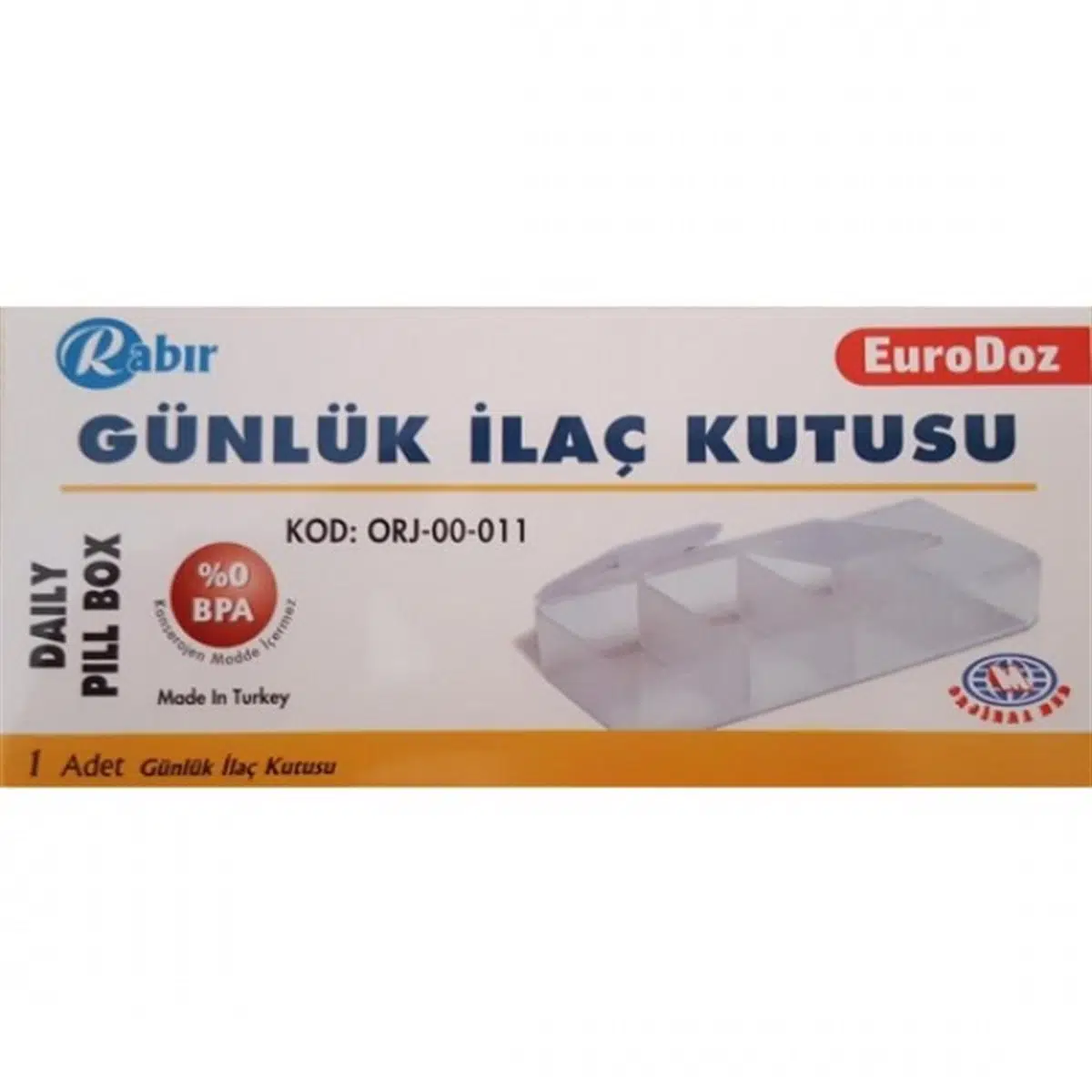 Rabır Günlük İlaç Kutusu