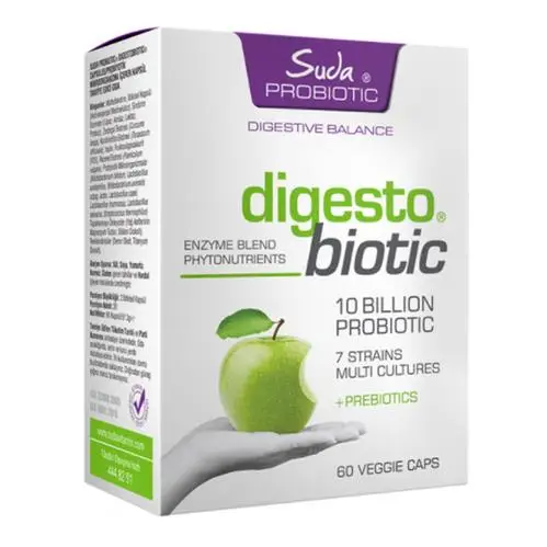 Suda Probiotic Digestobiotic 10 Billion Probiotic 60 Bitkisel Kapsül